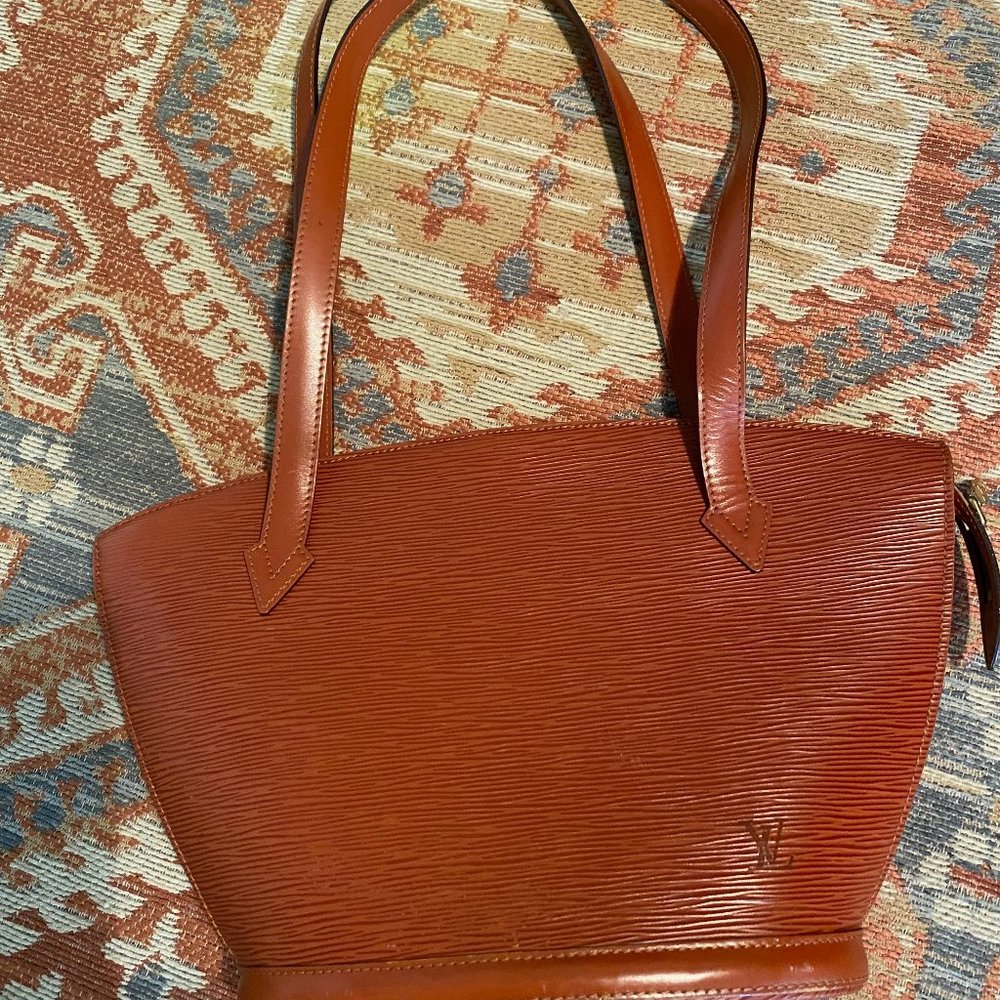 Louis Vuitton Brown Epi Leather Saint Jacques Short Strap